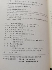 社会生活的意义：一种文化社会学的视角