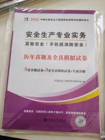 安全工程师资格考试2022历年真题及全真模拟试卷（全套4册）：其他安全