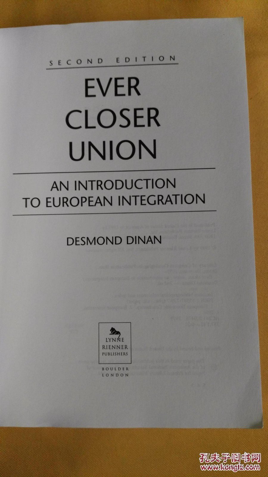 英文 越来越近的联盟：欧洲一体化简介 Ever Closer Union: An Introduction to European Integration