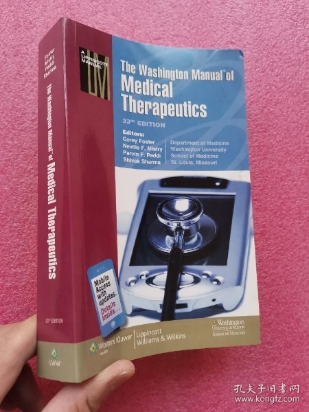 The Washington Manual of Medical Therapeutics, 33rd Edition