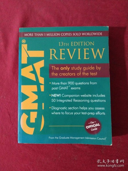 The Official Guide for GMAT Review, 13th EditionGMAT官方指南，第13版 英文原版