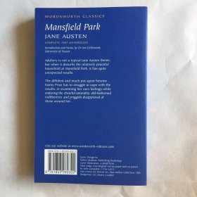 Mansfield Park曼斯菲尔德庄园 英文原版小说 Mansfield Park 简奥斯汀 Jane Austen 文学名著 Wordsworth Classics 平装 Paperback