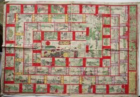 （日本）尚武教育征清道中寿语录   彩色木版画    桂庄   敌忾社   1895年  73×50.5㎝   大本营/宇品港/釜山浦/仁川/大同湾/大连湾/旅顺港/豊岛冲/元山港/台湾/义州/水口镇/开城/金川/黄州/水师营/龙山/奉天府/锦州府/白河/天津/京城/水原/安城河/渤海湾/ 九连城/安东县/牙山/平壤/威海卫/鸭绿江/通州/永平府/梨子园/摩天岭/北京占领 等等