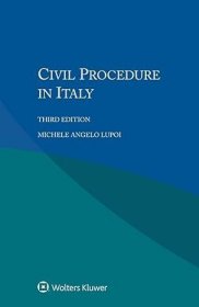 Civil Procedure in Italy, 3rd edition