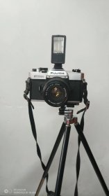 富士照相机 FUJICA STX-1N（含闪光灯，滤色镜，支架，皮套，使用手册）