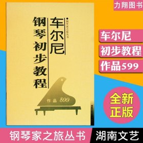 正版 车尔尼钢琴初步教程作品599 钢琴家之旅丛书 经典钢琴教材曲集书 湖南文艺出版社