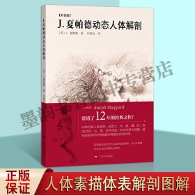 正版 J.夏帕德动态人体解剖（彩色版）美夏帕德著 艺术用人体解剖学绘画理论骨骼肌肉形状图例 广西美术出版社