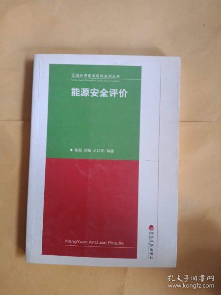 区域经济重点学科系列丛书：能源安全评价