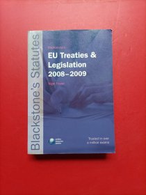 Blackstone's EU Treaties and Legislation 2008-2009