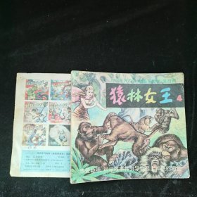 猿林女王1.2.3.4，共4本合售，2封面有损，余品见图