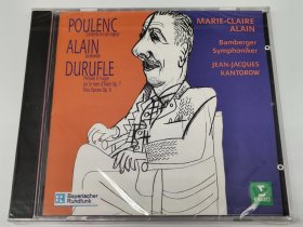 绝版全新 Erato 普朗克 迪吕弗莱 管风琴与管弦乐队作品 Marie-Claire Alain 1CD