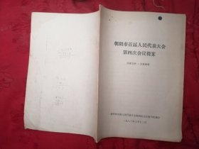 朝阳市首届人民代表大会第四次会议提案