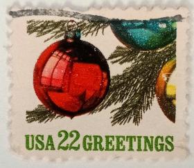 USA 22 GREETINGS 邮票【盖销票1枚】