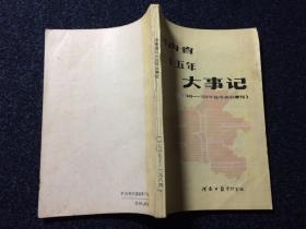 河南省三十五年大事记（1949-1984年报纸索引增刊）