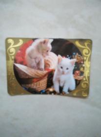 1986双猫年历卡