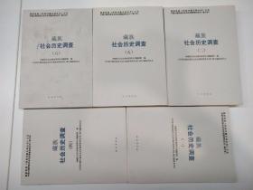 藏族社会历史调查（六册全）【私藏 整体品好】