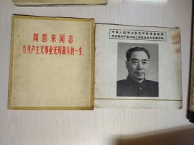 周恩来同志为共产主义事业光辉战斗的一生 + 中国人民伟大的无产阶级革命家杰出的共产主义战士周恩来同志永垂不朽