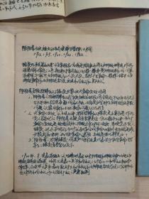 老笔记本（记录本） 手写（三本合售）关于陈独秀、中苏关系、唐代政治史述论稿