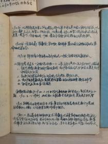 老笔记本（记录本） 手写（三本合售）关于陈独秀、中苏关系、唐代政治史述论稿