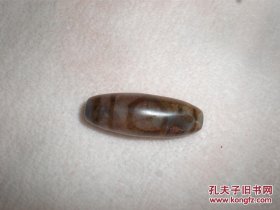 古董古玩文玩首饰系：藏区老玛玉髓三眼天珠吊坠车挂佛珠配珠毛衣链（20150424录）