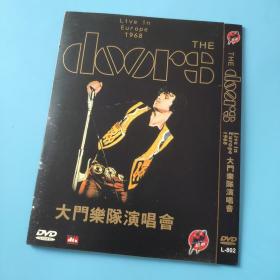 简装DVD音乐碟《The Doors 大门乐队1968欧洲演唱会》美国迷幻摇滚代表乐队