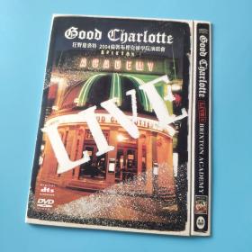 简装DVD音乐碟《狂野夏洛特 2004伦敦布里克顿学院演唱会》朋克摇滚乐队Good Charlotte