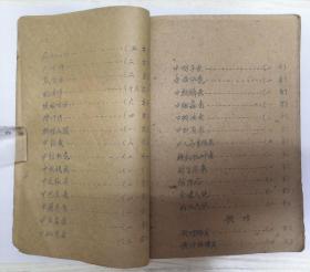 1959年油印本：全土纸【采风锦方集】（上集）一厚册全----内共收集476条秘方验方、江西赣州国药店编