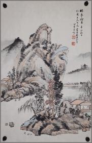 蒋梦谷、江苏常熟人，师从上海著名画家樊少云，贵州省美协会员、山水画