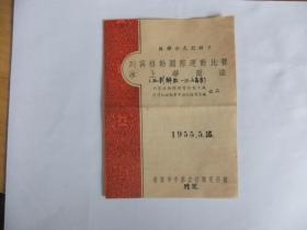 1955年苏联彩色纪录片【列宁格勒国际运动比赛，冰上华尔滋】电影说明书     唯一稀少   见描述