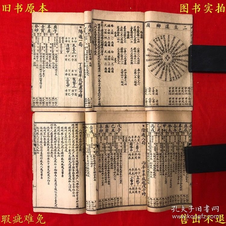 《奇门五总龟通书大全》线装四册一套全，（明）池本理撰，民国纪元上海江东茂记书局石印本，图书实拍，品相如图！