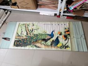 中国画花鸟画一幅 已装裱（编号126）