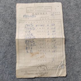 1972年报刊订阅清单报刊费收据 广西桂林邮戳 有毛主席语录