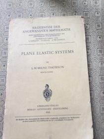 PLANE ELASTIC SYSTEMS平面弹性系统（英文版）