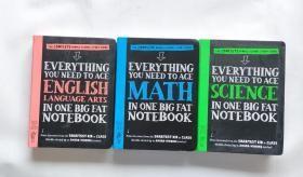 The Complete Middle School Study Guide在一本大笔记Everything You Need to Ace （Science、 Math、English Language Arts)