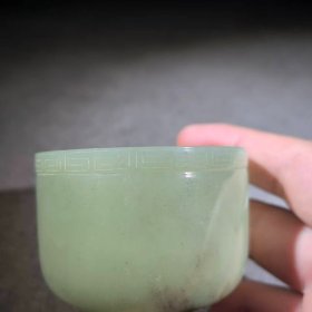 旧藏和田玉杯子 摆件 9.19