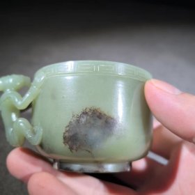 旧藏和田玉杯子 摆件 9.19