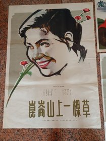 62年电影8、昆仑山上一棵草（一套）焦焕之画，北京电影制片厂，中国电影发行放映公司，规格1一张、2开2张，9品。导演：董克娜编剧：华铭董克娜主演：刘燕瑾李孟尧王者兰赵万德杨宗镜