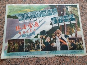 早期电影宣320、林海雪原，1960年八一电影制片厂，中国电影发行放映公司，2开，9品。导演：刘沛然编剧：刘沛然马吉星主演：张勇手王润身梁志鹏崔荣久张良