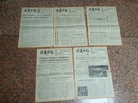 抗美援越6-西藏日报5份合拍、1971年3月11日，73年1月26日、28日（2版）、30日；73年2月3日。规格4开2-4版，9品。