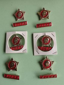 C62、部委章：--五星+条X6--中华人民共和国内务部，规格31-36mm.95品。
