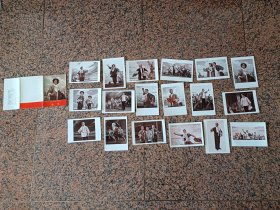 样板戏1-115、革命现代京剧《海港》水粉画一套18张全、上海人民出版社出版，1972年6月第一版1印，规格32开185*132MM，9品。