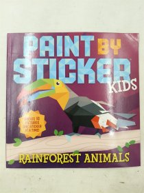 Paint by Sticker Kids: Rainforest Animals 贴纸儿童雨林动物