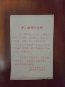 毛主席最新指示3