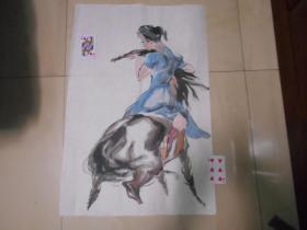 速写：《小提琴手》佚名作