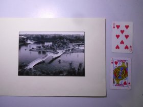 老照片：《河北省某公园俯瞰》两张 （《八小时之外》杂志1991年摄影比赛投稿作品）