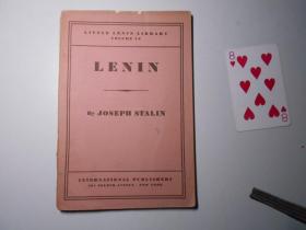 lenin by joseph stalin《斯大林谈列宁》