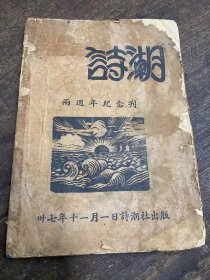 民国进步书刊【诗潮】广西桂林师范学院【广西师范大学】民国新文学书歌