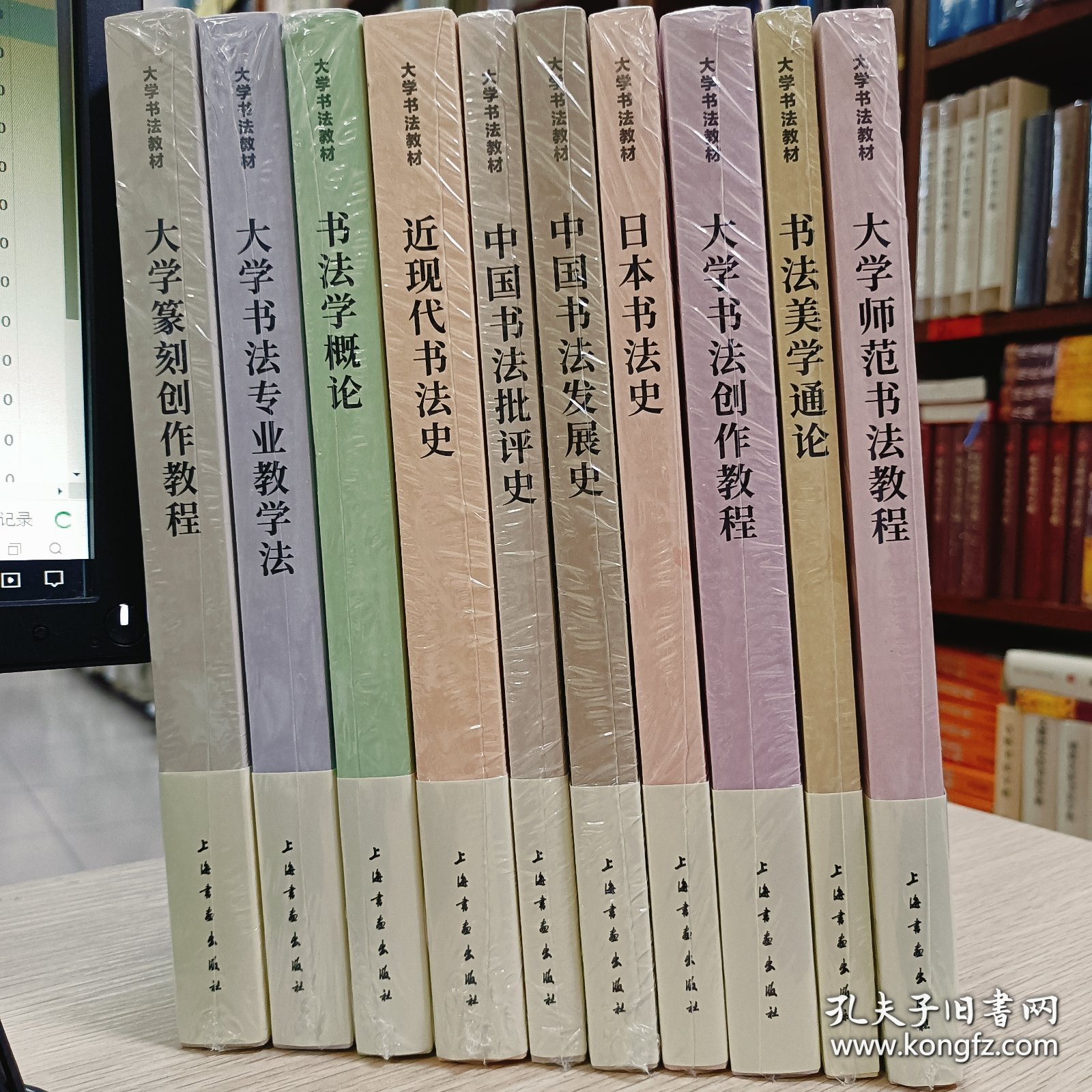【合售】大学书法教材：大学篆刻创作教程+中国书法批评史+书法学概论+近现代书法史+中国书法发展史+日本书法史+大学师范书法教程+大学书法专业教学法+大学书法创作教程+书法美学通论