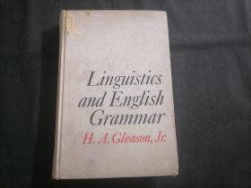 原版英文旧书：语言学和英语语法（16开精装）（1965年）（MACROE CONOMIC   ANALYSIS）（知名语言学家小格利森著作）（稀见）