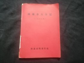 南通市大事记（一九八六年）（创刊号）